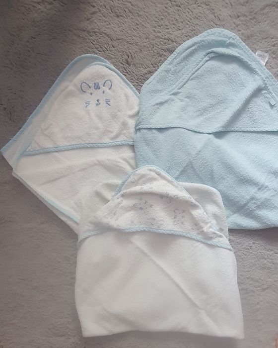 Pătură bebelusi +prosoape cu glugă Mothercare