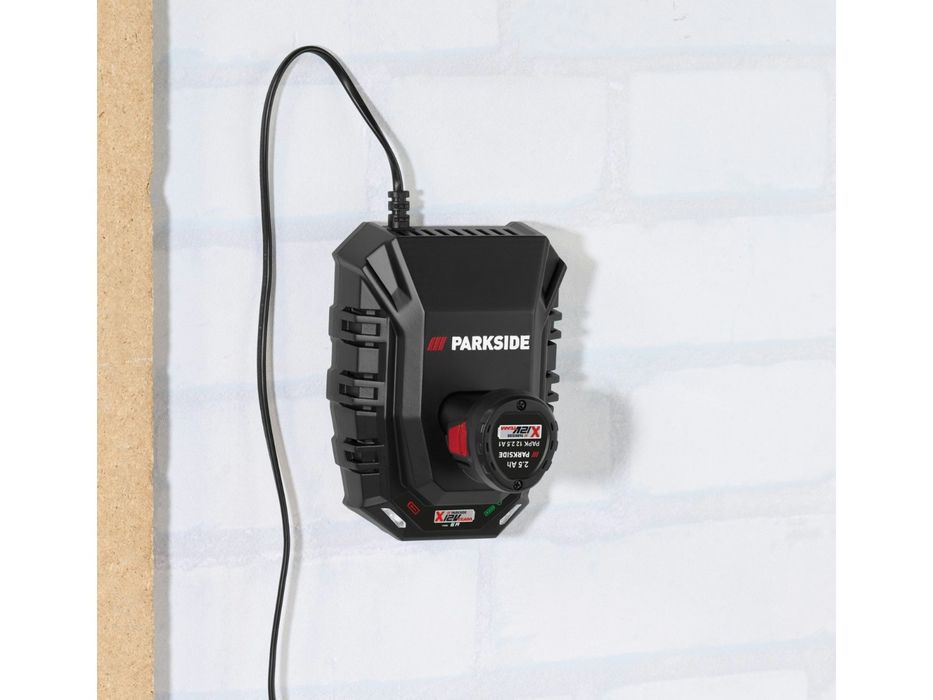 Parkside 12 V Батерия 2,5 Ah PAPK 12 2.5 В1 + зарядно устройство 6 A PLGK 12 6.0 B1