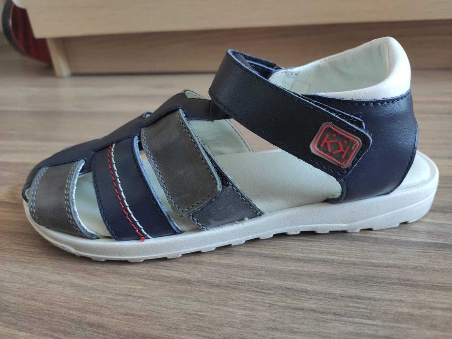 Нови сандали за момче, изцяло естествена кожа Колев и Колев, номер 34