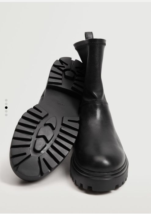 Дамски боти Манго, черен цвят, 39 номер