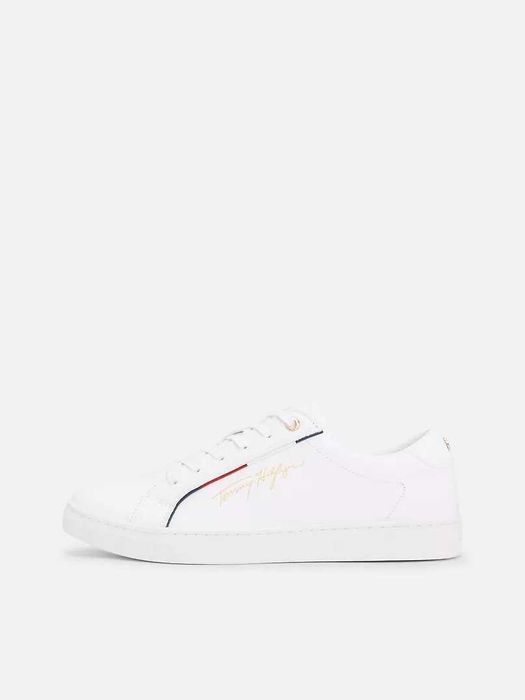 Кожаные Женские кроссовки от бренда Tommy Hilfiger