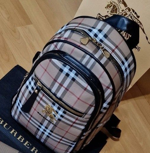 Rucsac Burbbery super model, l9go metalic, saculet inclus