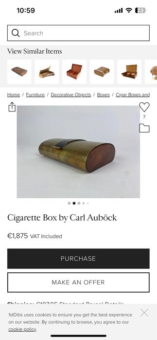 Кутия за съхранение / Carl Auböck / 50-те