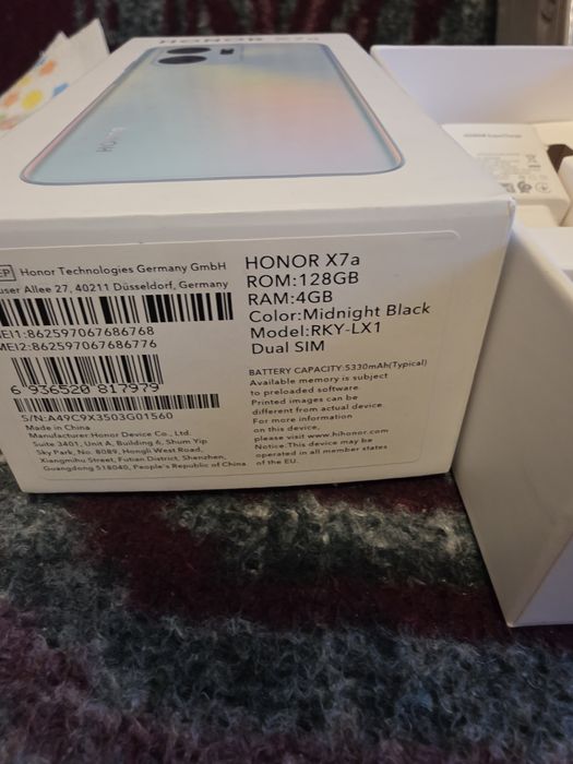 Vand Telefon mobil, Honor X7a, 4 GB RAM, 128 GB, Dual SIM, LTE, Midnig