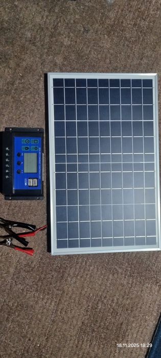 Солнечная   панель (батарея)  с контроллером