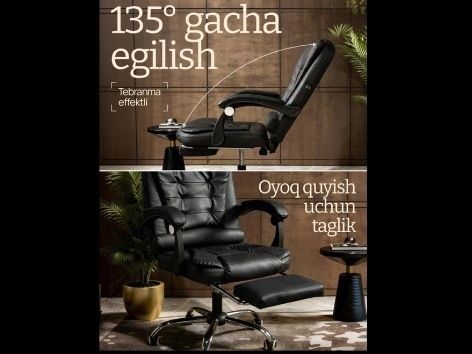 Ofis kreslo. Baseke ushin massajli kreslo.