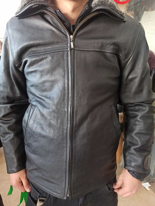 Спортни мъжки якета от естествена кожа!