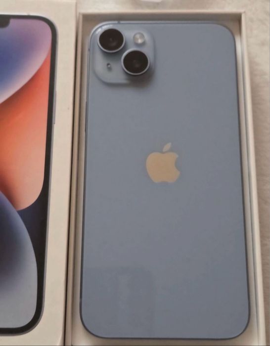iPhone 14 Plus, 128GB, Blue, Full box, stare CA NOU