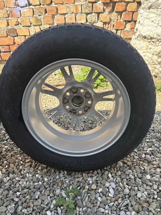 Set jante aliaj R 15 (5x112) cu anvelope 195/65R15, merg pe Seat,VW,Skoda,Audi