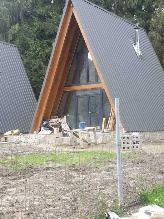 Cabana stil A-Frame, Case, Foisoare si Terase din structura de lemn la comanda