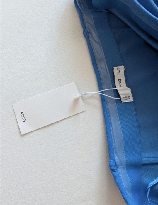 Rochie midi, eleganta, cocktail, fără bretele - Mango