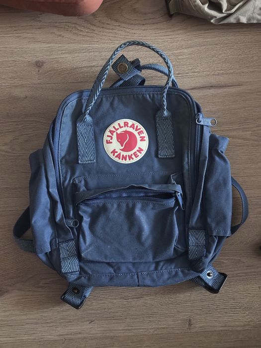 Оригинална раница Fjällräven Kånken Mini – Синя / Добро състояние