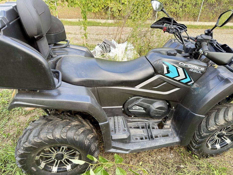 CFMOTO CForce 450L 2023 • 4x4 • 2 locuri • Troliu • Cârlig • Ladă
