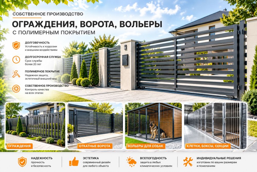 Производство Ворот, Ограждений, Вальеров