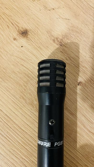 Microfon Shure PG81 – condenser instrument, baterie + phantom