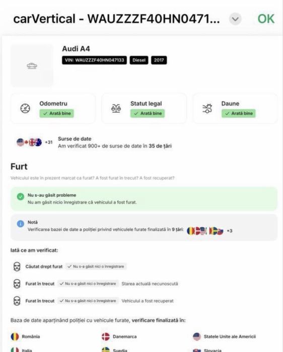 AUDI A4 B9 2017 2.0 190 cai