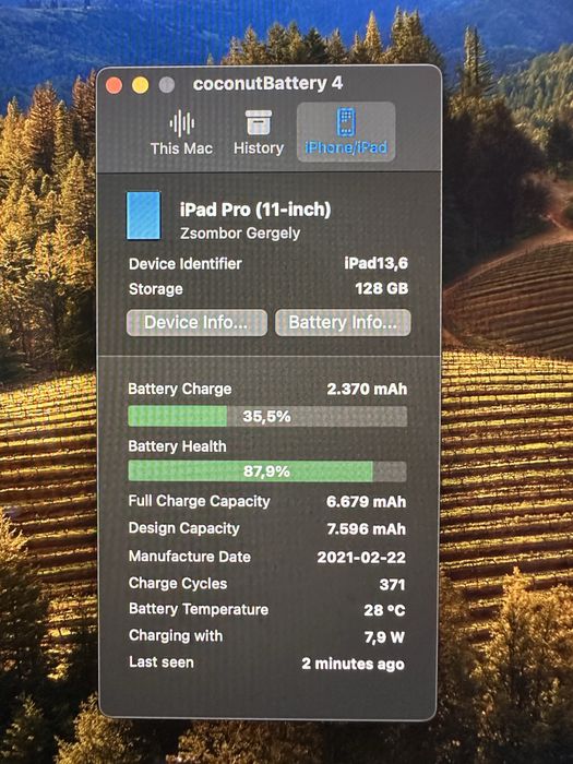 iPad Pro 11” M1 Gen3 2021 128GB Cellular