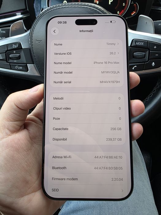 Iphone 16 Pro Max Black 256GB