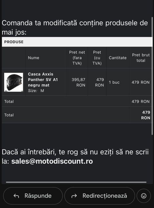 Casca moto Axxis Panther

noua