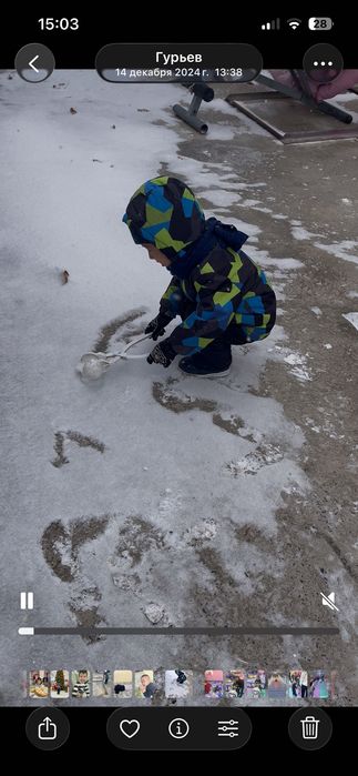 Продам детский зимний комбинезон