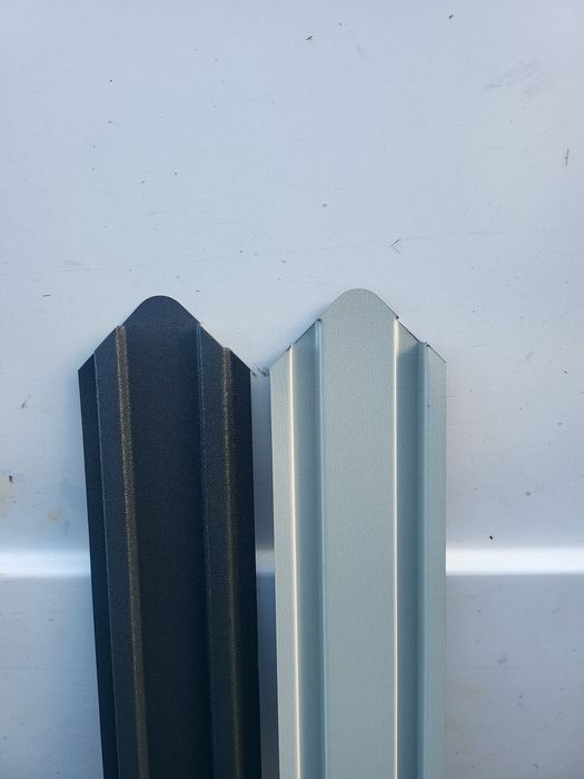 Vand sipca metalica maro și gri antracid mat