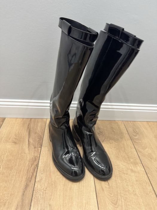 Сапоги трубы лакированные 38 размер