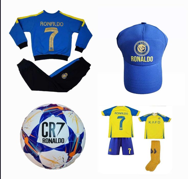 Анцуг Роналдо Кр7 син ал насър ново сезон 24 25г комплект детско