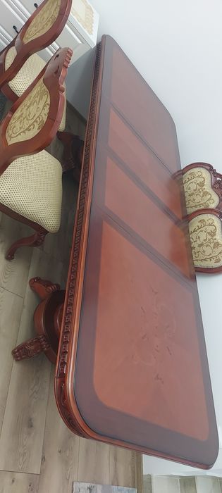 Set masa, scaune regal rc  lemn masiv