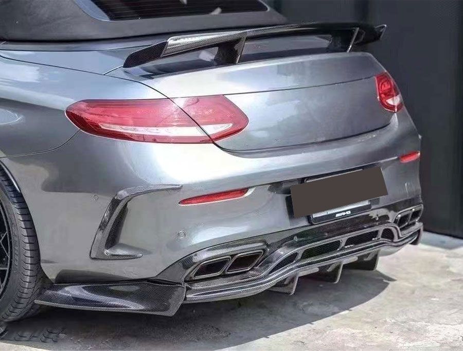Mercedes 63 AMG C205 W205 C klass coupe карбон дифузьор