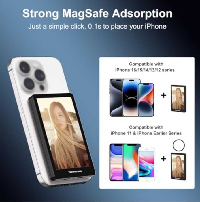 Магнитен екран влог селфита за задна камера TikTok LiveStream заiPhone