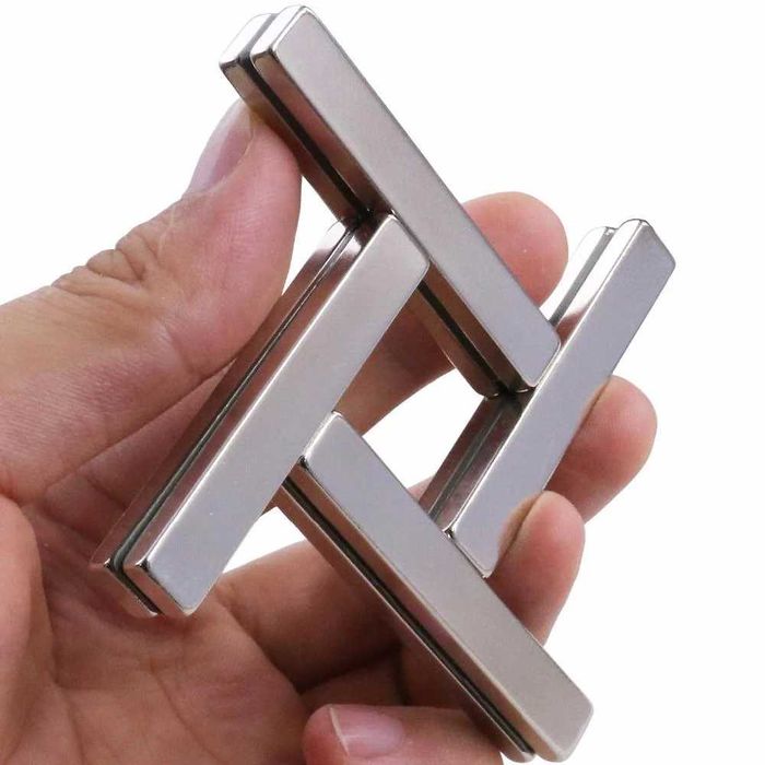 Неодимов магнит 50x10x5mm N52 правоъгълен тънък | moqtmagazin.com