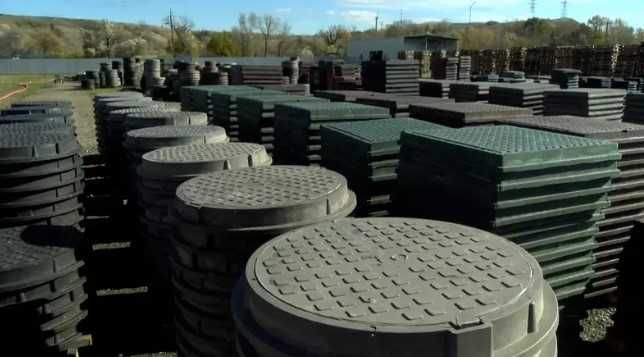 Люк чугунный колодец крышка Полимерный люк