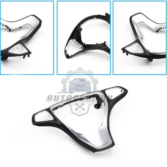 Панел за волан Черно с хром Мерцедес бенз волани за Mercedes