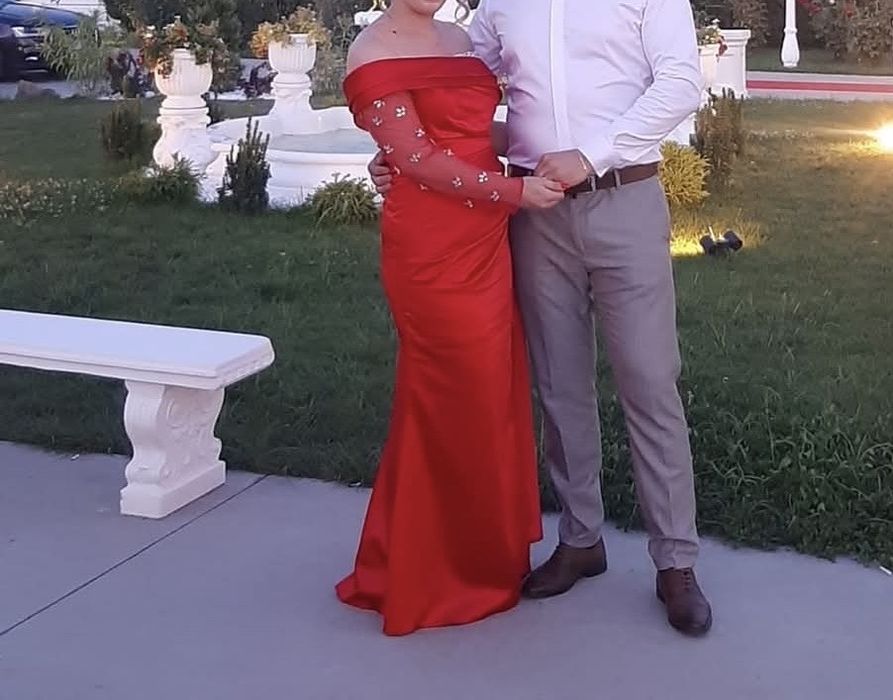 Rochie lunga cu maneca pentru gravidute si nu numai