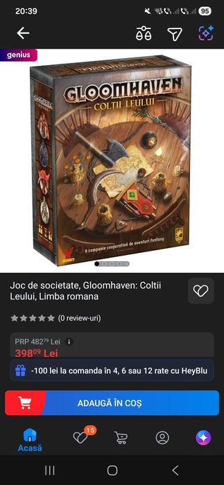Gloomhaven Jaws of Lion gameboard cooperativ