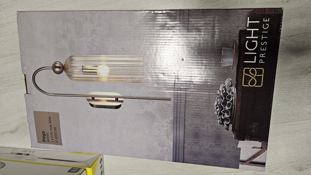 Aplica Piega chihlimbar 1xE14 abajur sticla