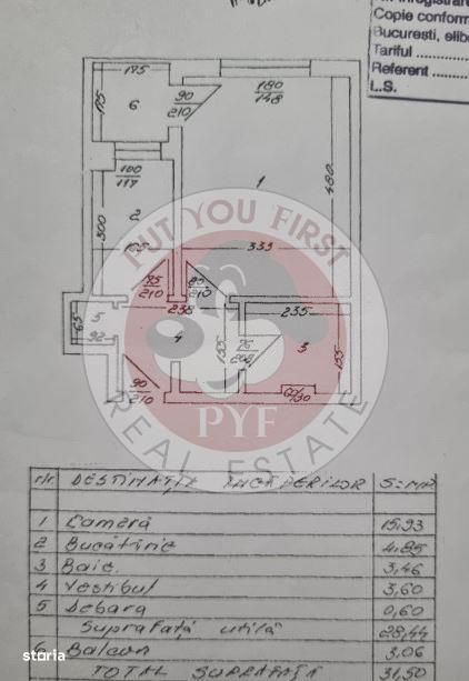 Petre Ispirescu | Garsoniera | Decomandata | 31mp | B13015
