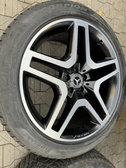 jante originale mercedes amg r21 gle gls w166 echipate iarna