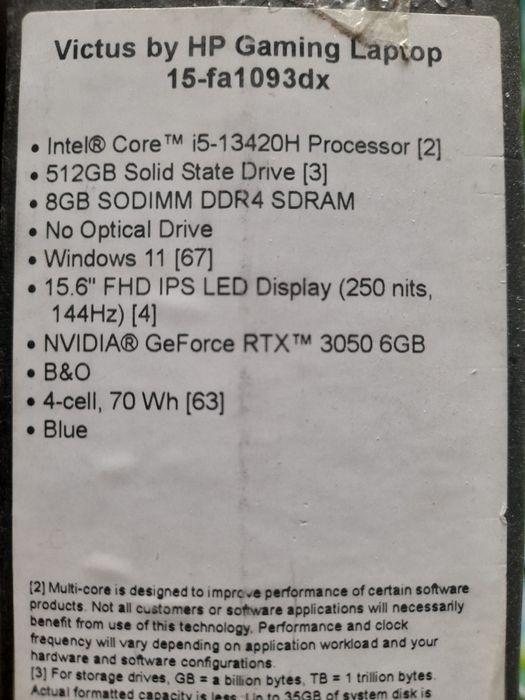 Hp victus gaming laptop