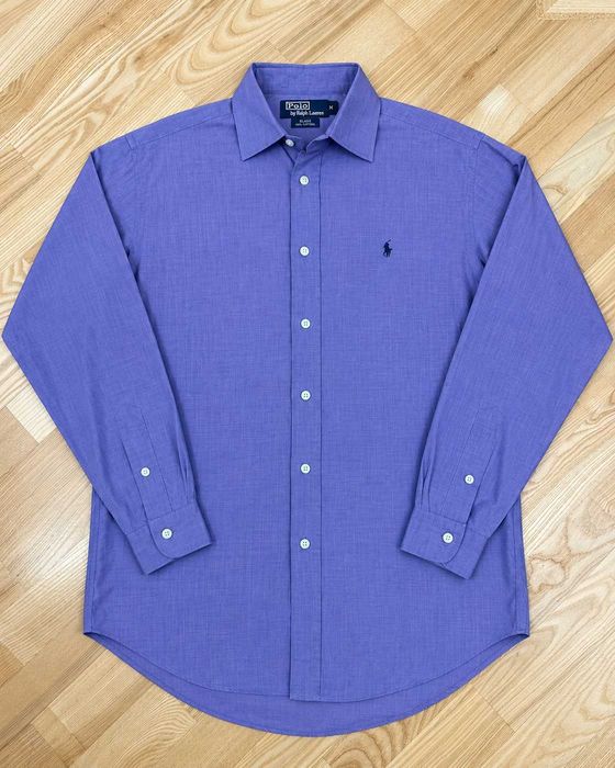 Cămașă Polo Ralph Lauren Blake bărbați, 100% bumbac, mov lila – Mărimea M