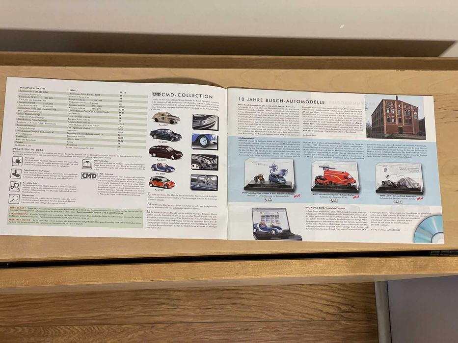Каталог за колички Busch 1:87 от 2004г.