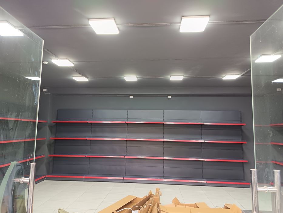 Полки из металла для магазина, стеллажи, савдо токчалари, prilavka