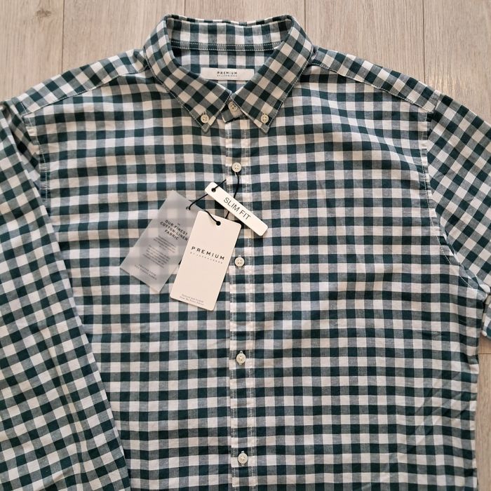 Мъжка риза каре Jack & Jones Premium Slim Fit, размер - L.
