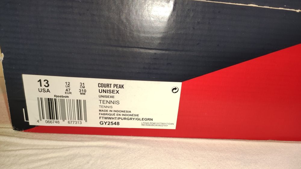 Чудесни мъжки сникърси Reebok №47