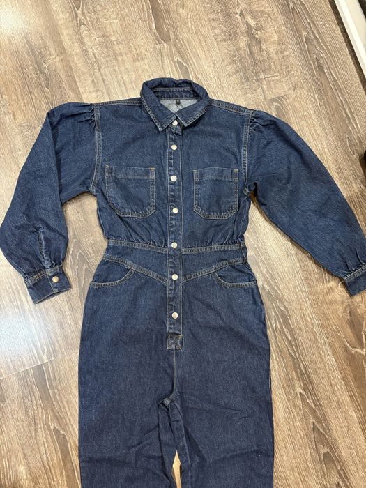 Дамски дънков гащеризон.Нов!