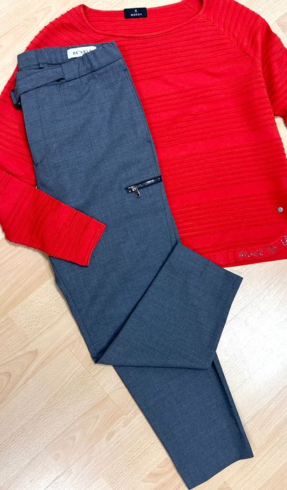 Хубав авангарден панталон в сиво