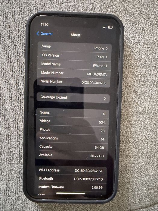iPhone 11 64 GB negru
