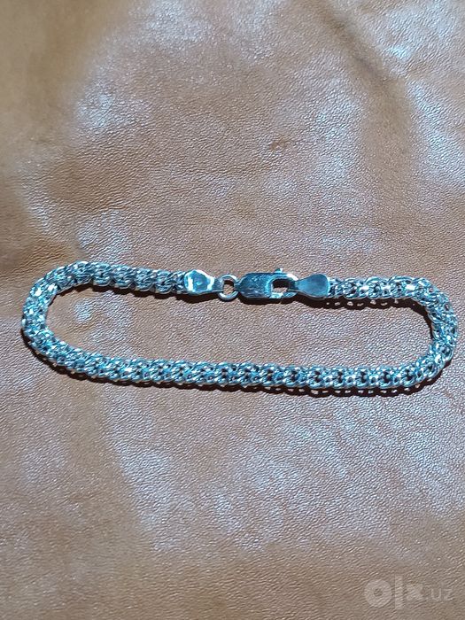Серебряный мужской браслет