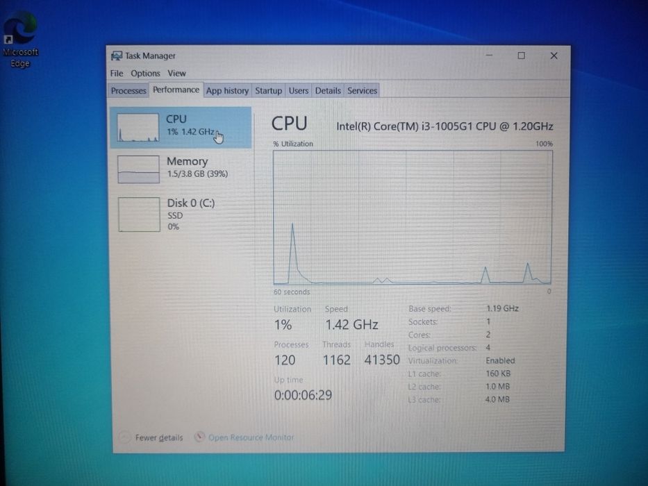 Laptop Asus vivobook x509j i3 1005G1 4gbram 256gb ssd