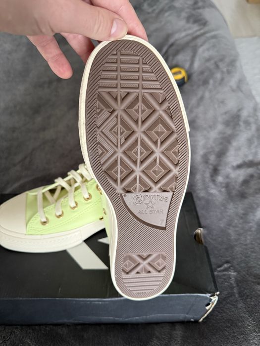 Converse tenesi dama cu platforma culoare verde lime marimea 40 noi